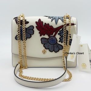 ⭐️HP🎉🎉NeW! Tory Burch Emerson Appliqué Flap Shoulder Bag